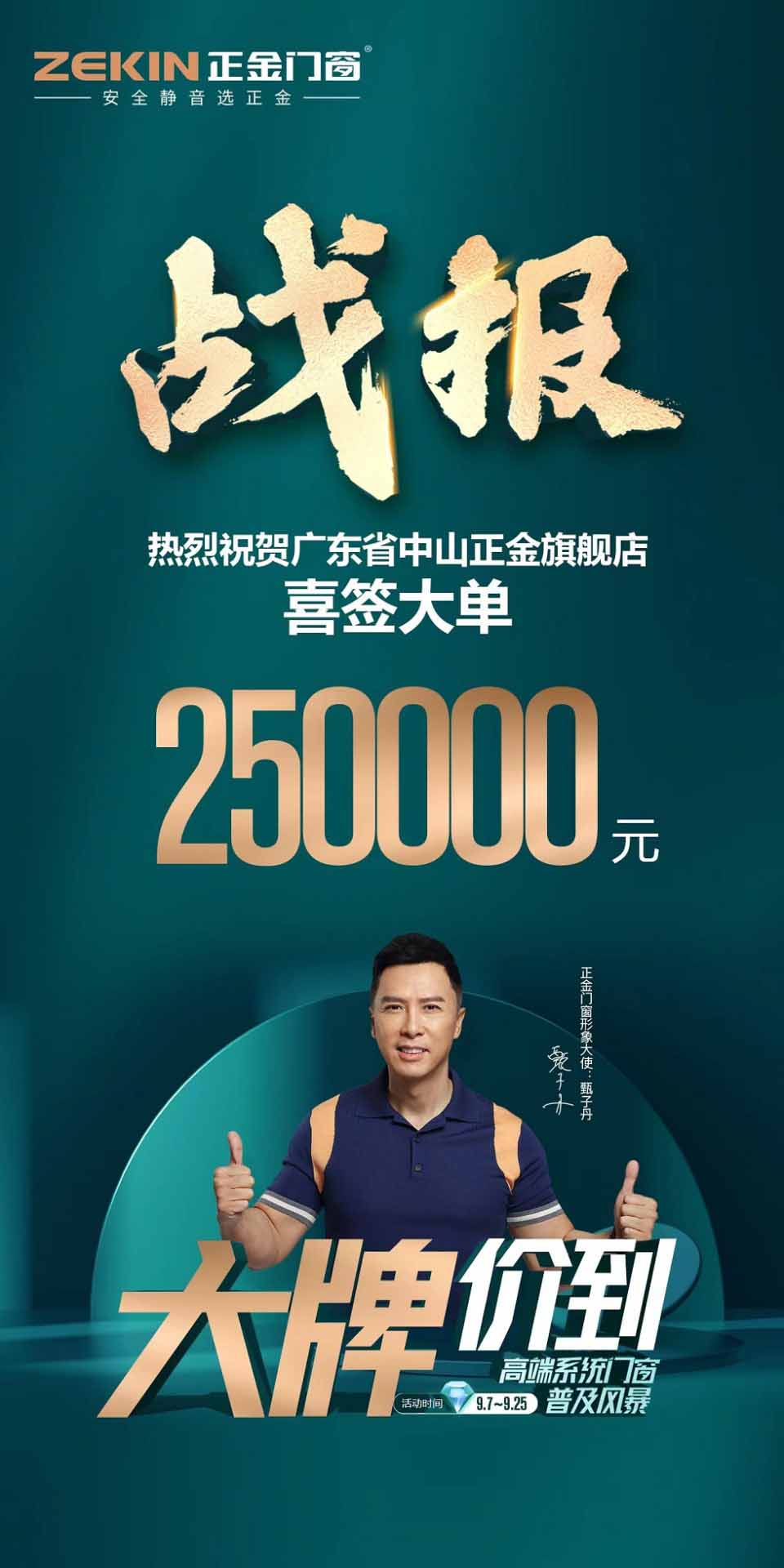 門窗十大品牌高端系統門窗要有甄功夫 恭喜以下正金專賣店價? 喜簽大單 業績長虹
